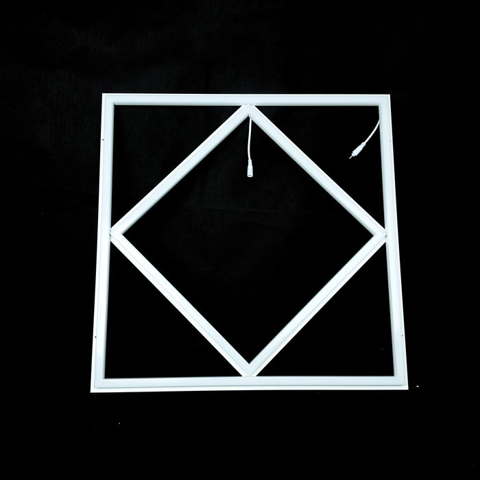64W LED Panel – Diamond Shape, 600x600, Dual Driver, 6000K