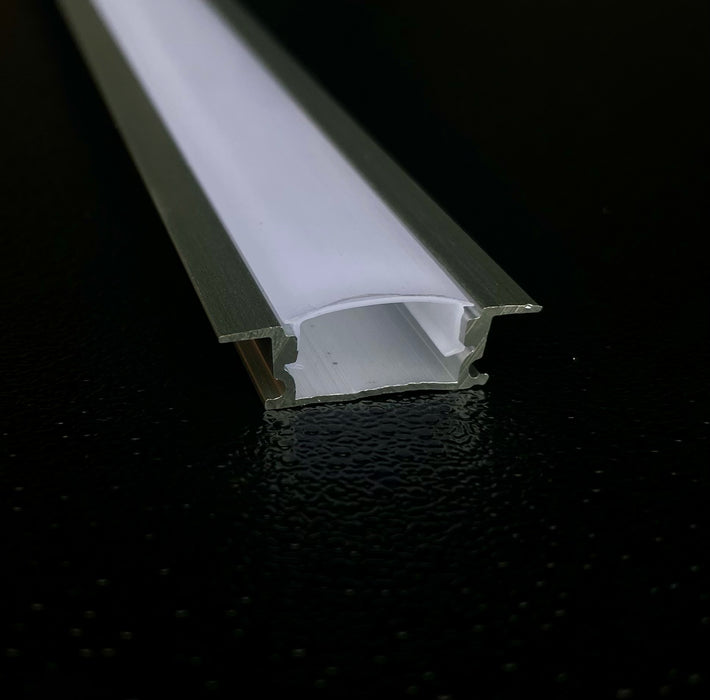 LED Aluminium Lip Profile Channel – 12.2mm Inner Width, 2 Meters Lenght