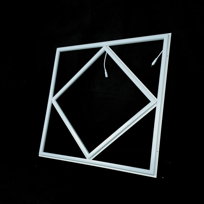 64W LED Panel – Diamond Shape, 600x600, Dual Driver, 6000K