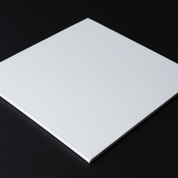 White Vinyl-Faced Ceiling Tiles – Pack of 10
