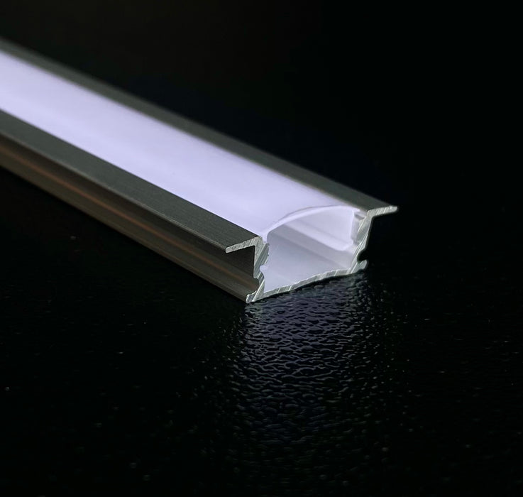 LED Aluminium Lip Profile Channel – 12.2mm Inner Width, 2 Meters Lenght
