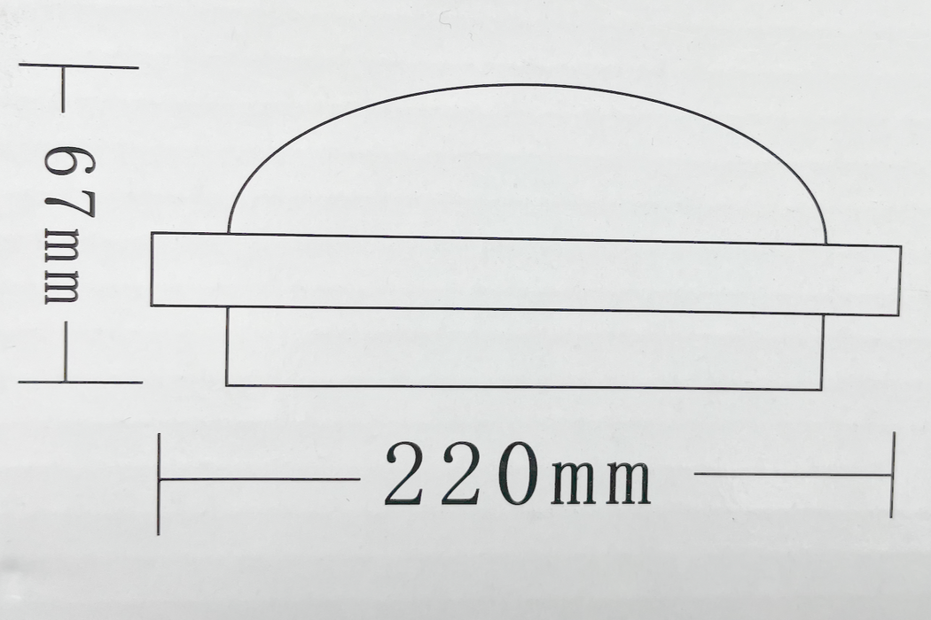 20W WATERPROOF LED BULKHEAD Cool White
